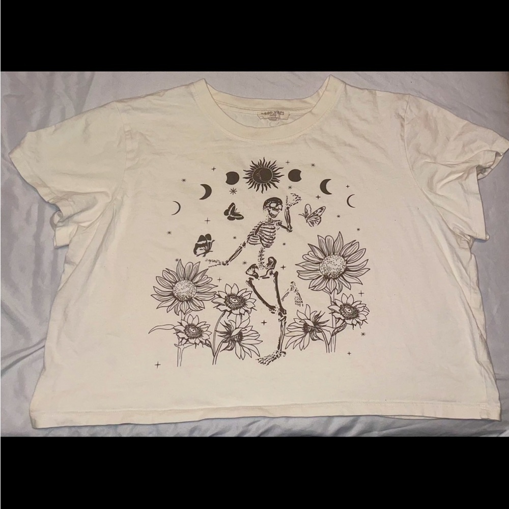 Good vibes crop top XL